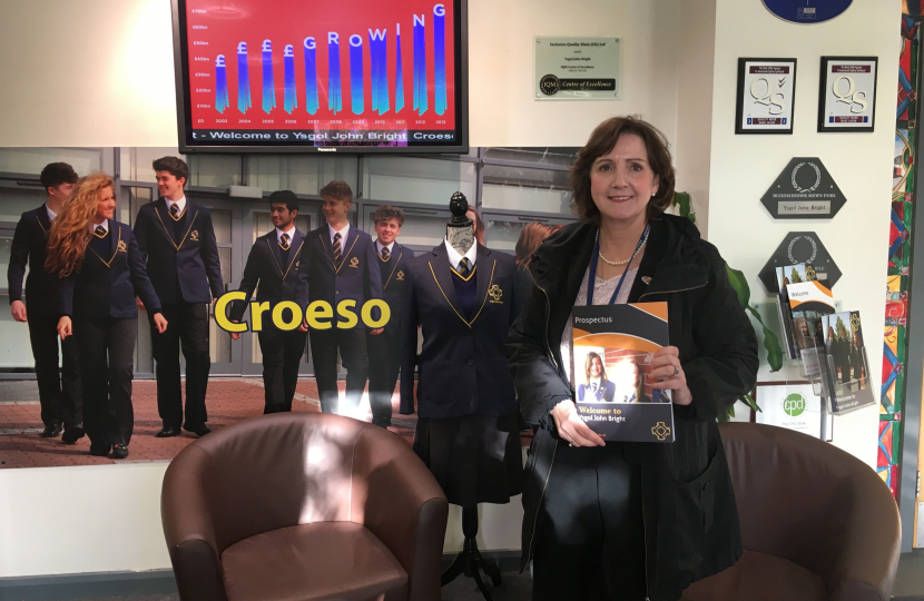 Ysgol John Bright visit