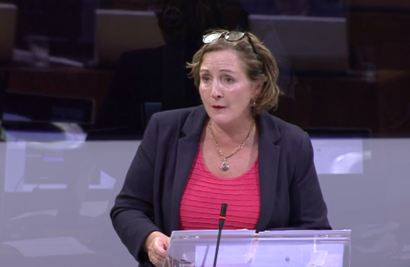 Janet during climate change petition debate