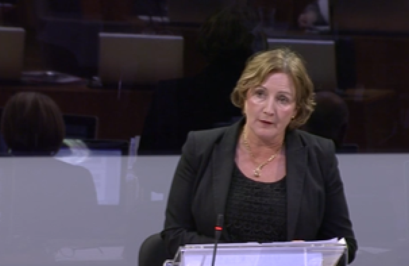 Janet questionsing the Deputy Minister for Health and Social Services