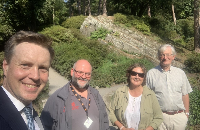 Photo: Janet Finch-Saunders MS/AS visiting Bodnant Garden in September 2021.
