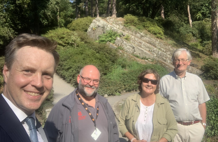 Photo: Janet Finch-Saunders MS/AS visiting Bodnant Garden in September 2021.