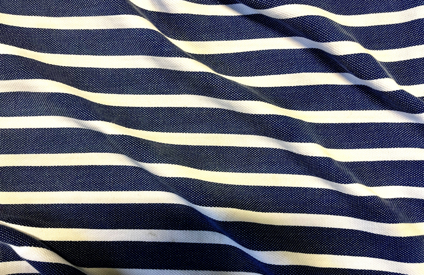 Blue and white material