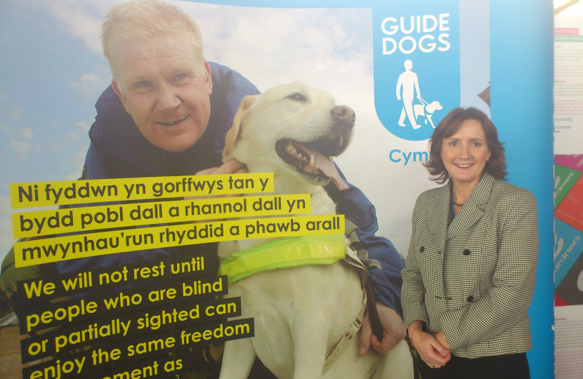Janet at the Guide Dogs Cymru event 05-10-11
