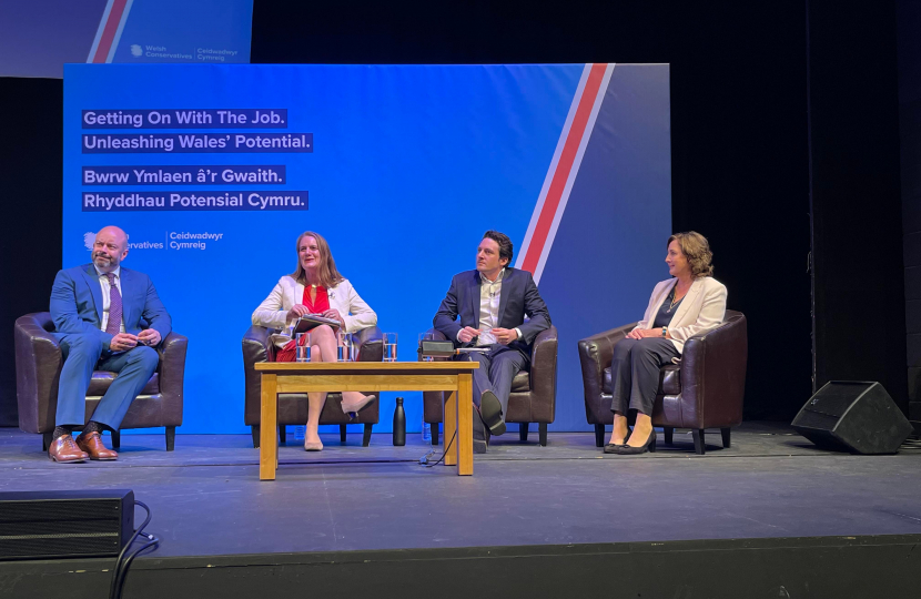 Janet Finch-Saunders MS/AS, Ivan Baldwin, Virginia Crosbie MP, David Hickling 