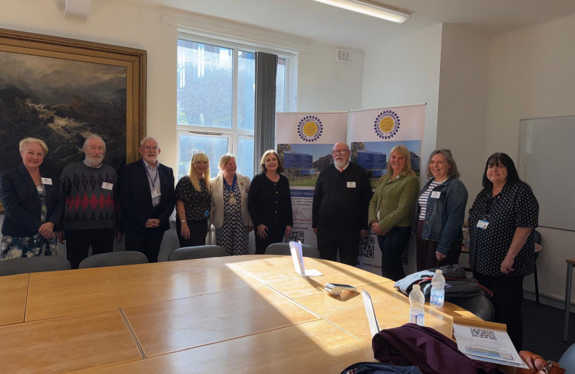 Janet with Friends of Llandudno Hospital 