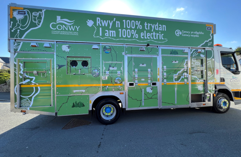 EV electric recycle vehicle. 