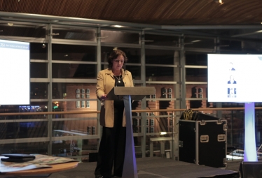 Janet speaking at a CPG Small Shops event