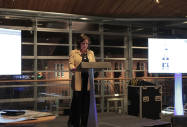 Janet speaking at a CPG Small Shops event