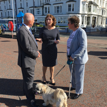 Cllr Ian Turner, Janet Finch-Saunders AM, and Cllr Carol Marubbi