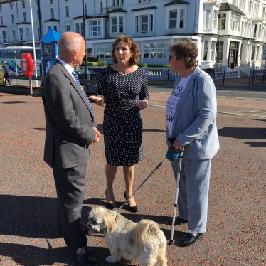 Cllr Ian Turner, Janet Finch-Saunders AM, and Cllr Carol Marubbi