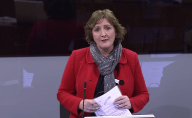 Janet in the Senedd