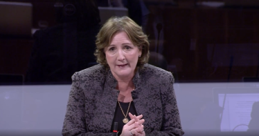 Janet in the Senedd