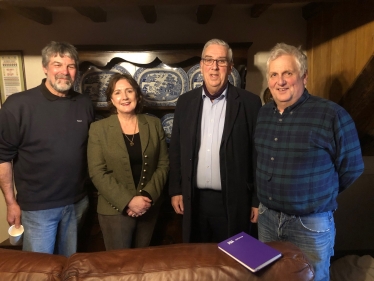 Janet at the Farm Breakfast