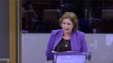 Janet in the Senedd
