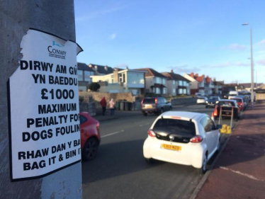 Litter Enforcement photo from the North Wales Pioneer