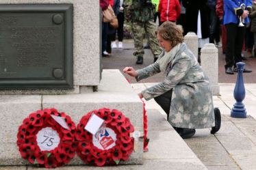 Janet at D-day service