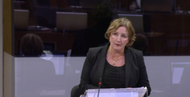 Janet questionsing the Deputy Minister for Health and Social Services