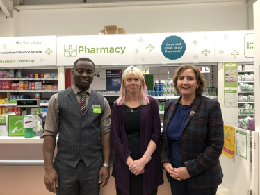 Janet at the pharmacy in ASDA