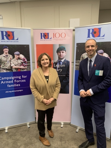 Photo: Janet Finch-Saunders MS/AS with the RBL