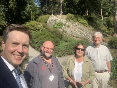 Photo: Janet Finch-Saunders MS/AS visiting Bodnant Garden in September 2021.