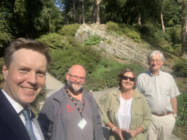 Photo: Janet Finch-Saunders MS/AS visiting Bodnant Garden in September 2021.