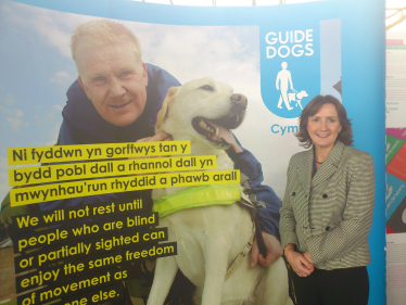 Janet at the Guide Dogs Cymru event 05-10-11