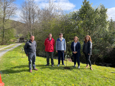 Janet Finch-Saunders MS/AS, Trystan Edwards (National Trust General Manager for Snowdonia & Orme), Mr Andrew Roberts (Lead Ranger for Snowdonia & Orme), and with Ms Lowri Rees (External Affairs consultant for the National Trust)
