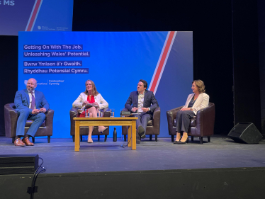 Janet Finch-Saunders MS/AS, Ivan Baldwin, Virginia Crosbie MP, David Hickling 