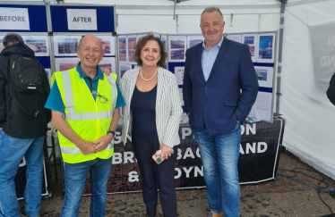 Janet Finch-Saunders MS/AS, Cllr Ian Turner, and Jim Jones, North Wales Tourism