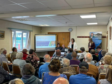 James Roberts, Eilir Owen, Janet Finch-Saunders MS/AS & Suzanne Rutherford (L to R)