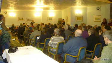 The packed public meeting in February.