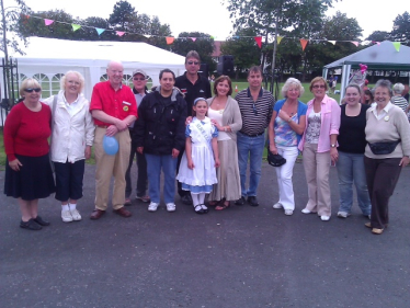 The Friends of Queens Park with Miss Alice and Janet (centre)
